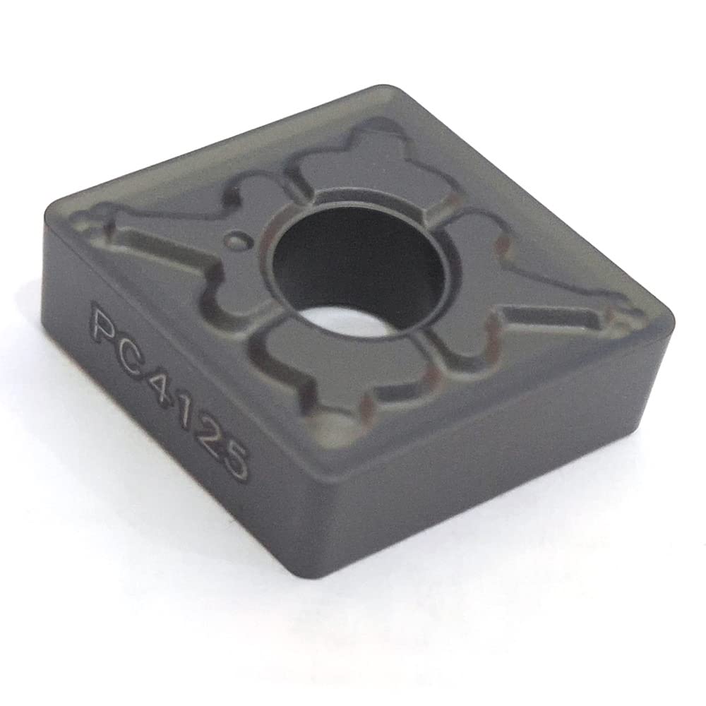10Pcs Carbide Insert CNMG120404/08-TM PC4125 for External Metal Turning, Milling & Lathe Tools - Perfect for CNC Machining, Steel & Aluminum Workpieces