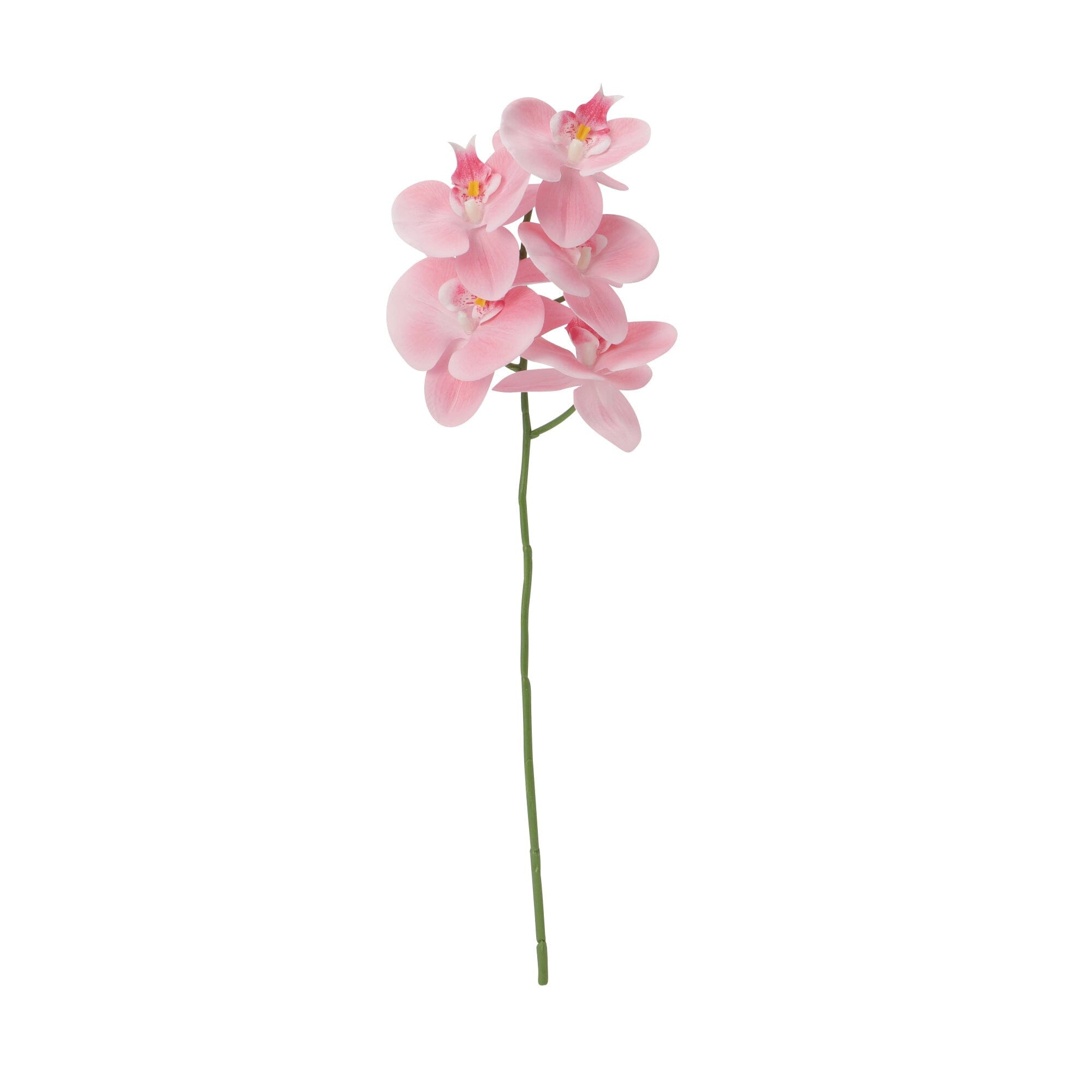 Real Touch Phalaenopsis Artificial Orchid Flowers - Light Pink Silk Floral Arrangement for Home Decor, Wedding Centerpieces & Office Desk Decorations