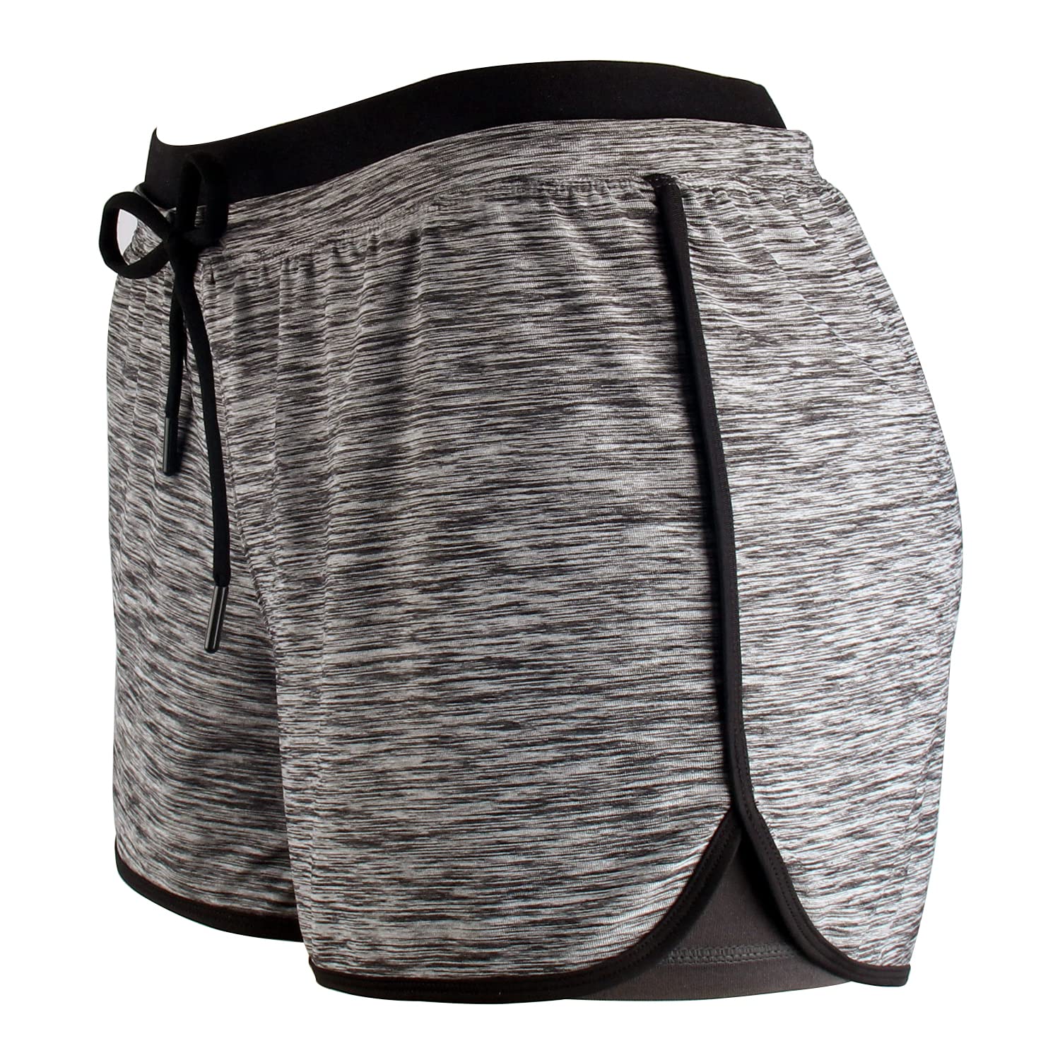 RIBOOM Women's High Waist Running Shorts - Double Layer Workout Shorts for Yoga, Gym & Fitness - Breathable & Comfortable for Active Lifestyles | Perfect for Running, Training & Casual Wear