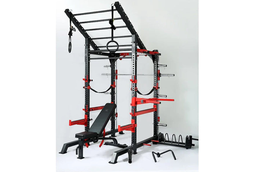 Warrior MMA Cage & Rig Combo - Heavy Duty Training Equipment for MMA, BJJ & Fitness - Perfect for Home Gyms & Martial Arts Studios