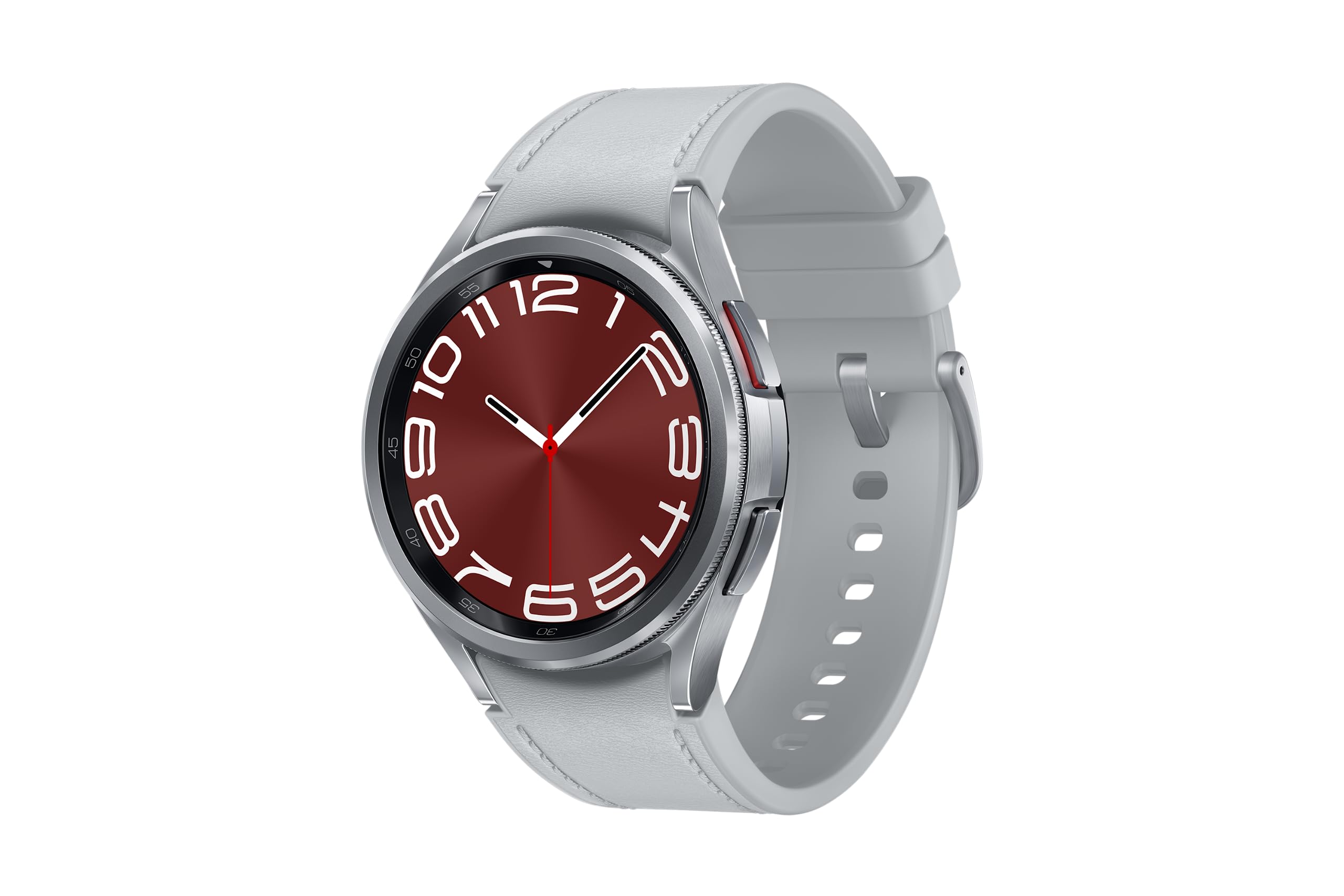 Samsung Galaxy Watch6 Classic 43mm Silver - Bluetooth Smartwatch with ECG, Heart Rate Monitor, Sleep Tracking, Fall Detection, SOS, Fitness Tracker, Camera Control & Digital Wallet (CAD Version with Warranty) - Perfect for Workouts, Running, Swimming & Daily Health Monitoring
