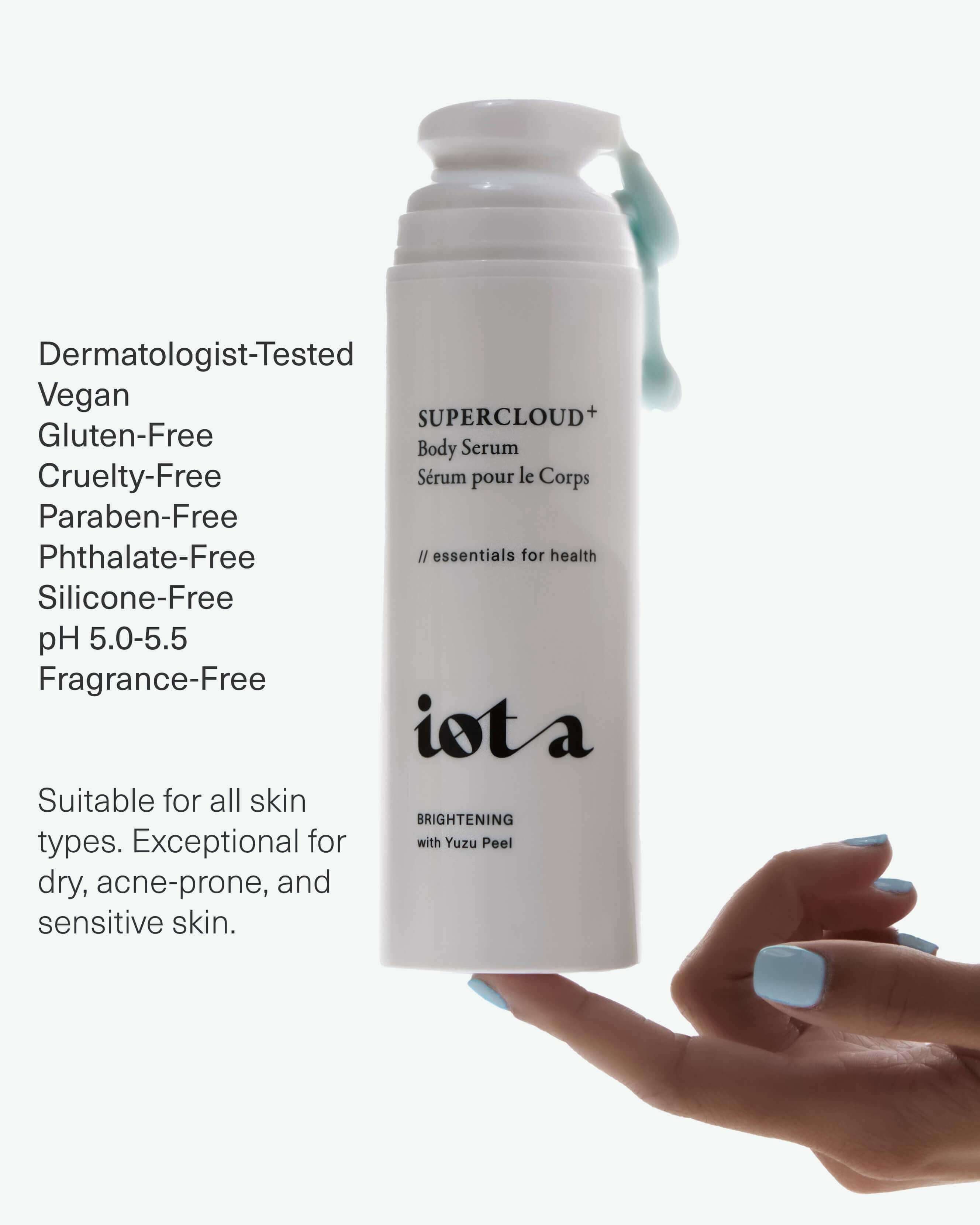 Supercloud Hydrating Body Serum for Dry Skin - Lightweight & Fast Absorbing Moisturizer for Smooth & Glowing Skin | Perfect for Daily Use, Post-Shower Hydration & Nighttime Skincare Routine