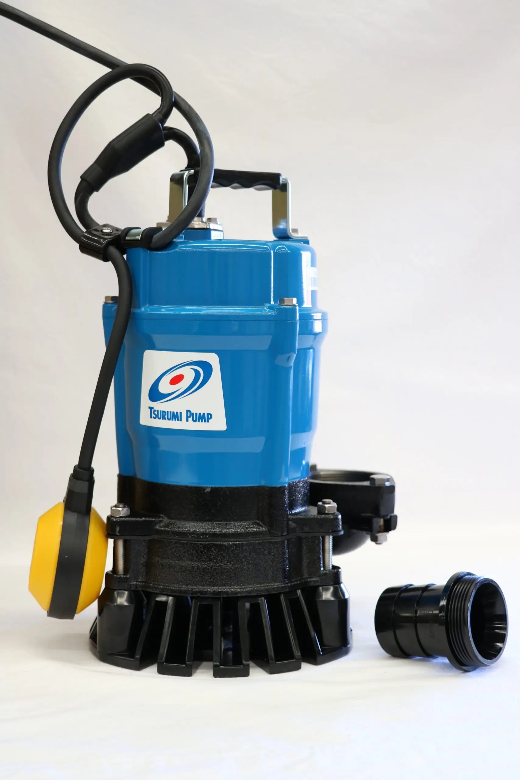 Tsurumi HSZ2.4S 0.40kW Single Phase Automatic Submersible Drainage Pump with Semi Vortex Impeller - 210LPM Max Flow, 122kPa Pressure - Ideal for Basement Flooding, Construction Sites & Pool Draining