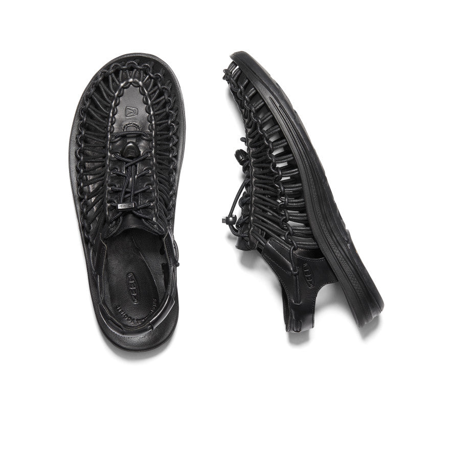 Premium Men's UNEEK Genuine Leather Shoes - Black | Stylish & Comfortable for Casual Wear, Office & Outdoor Activities