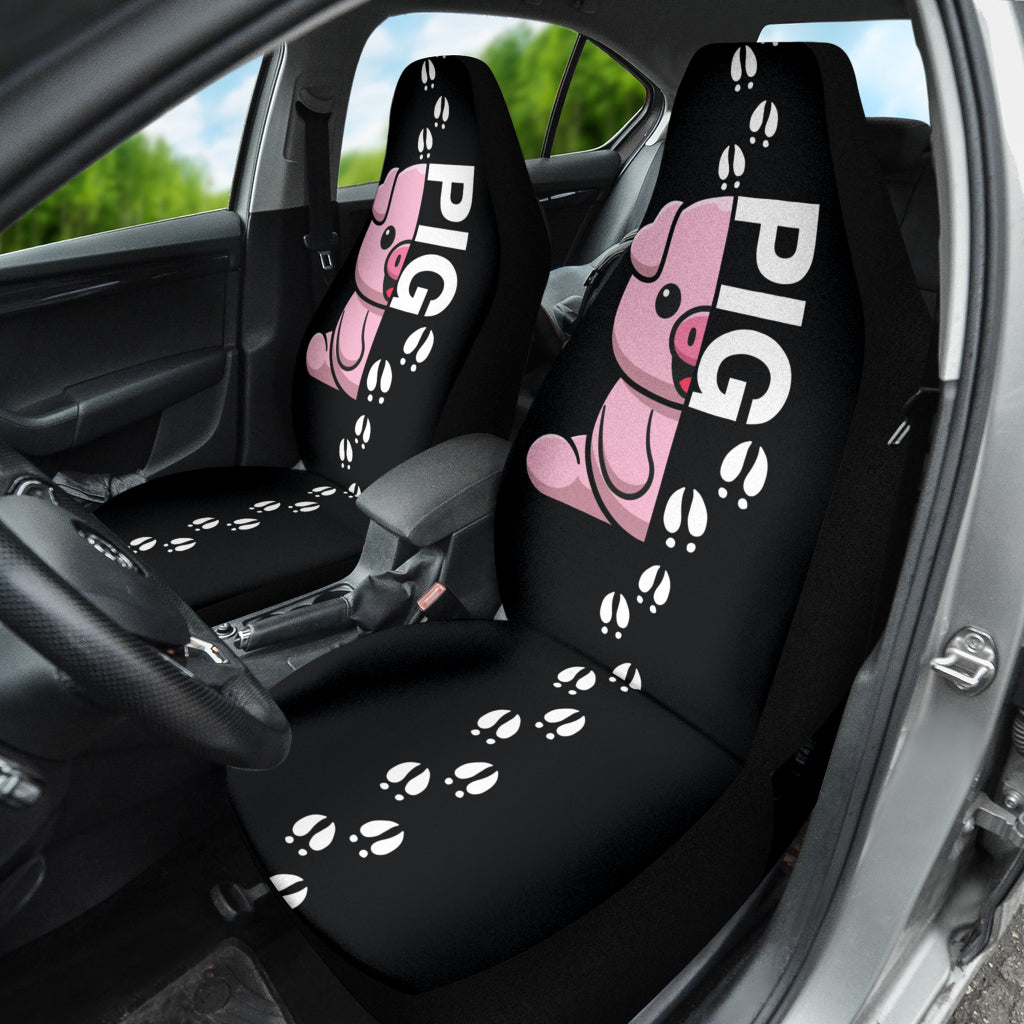 Adorable Pig Car Seat Covers for Couples - Waterproof & Non-Slip Universal Fit - Perfect for Valentine's Gifts, Date Nights & Road Trips