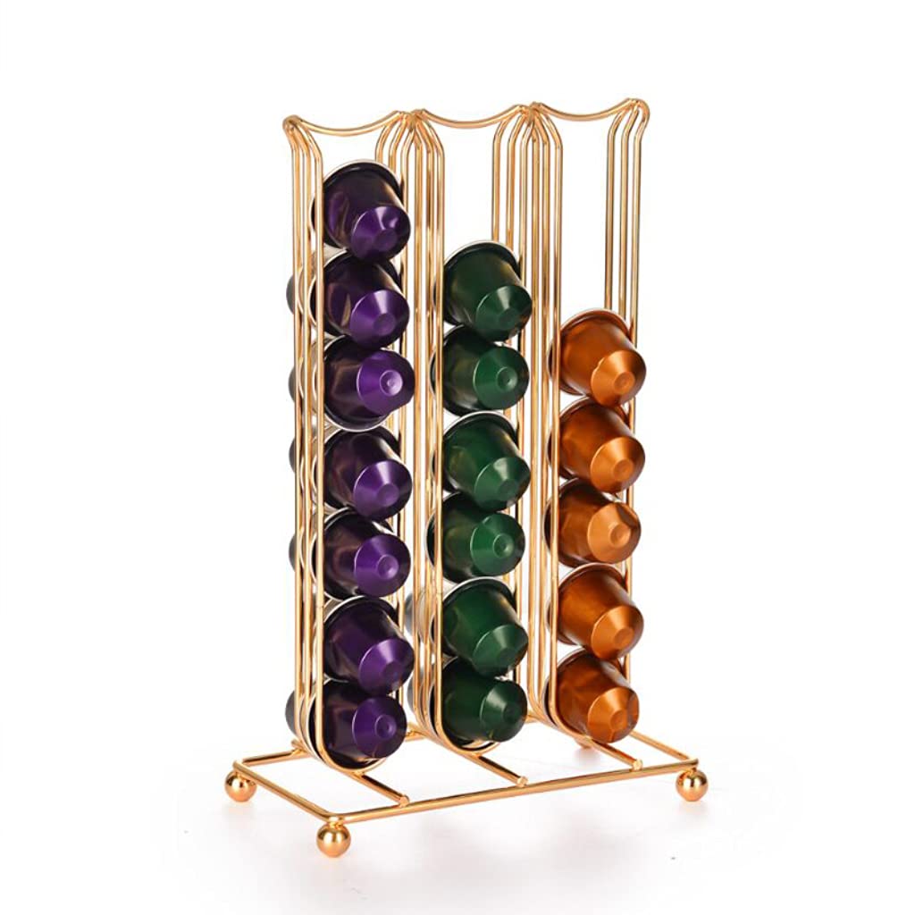 Premium Zoneshare Coffee Bean Rack & Pod Holder - Organize Coffee Beans, K-Cups & Nespresso Pods - Perfect for Kitchen Countertop, Office & Coffee Station Storage