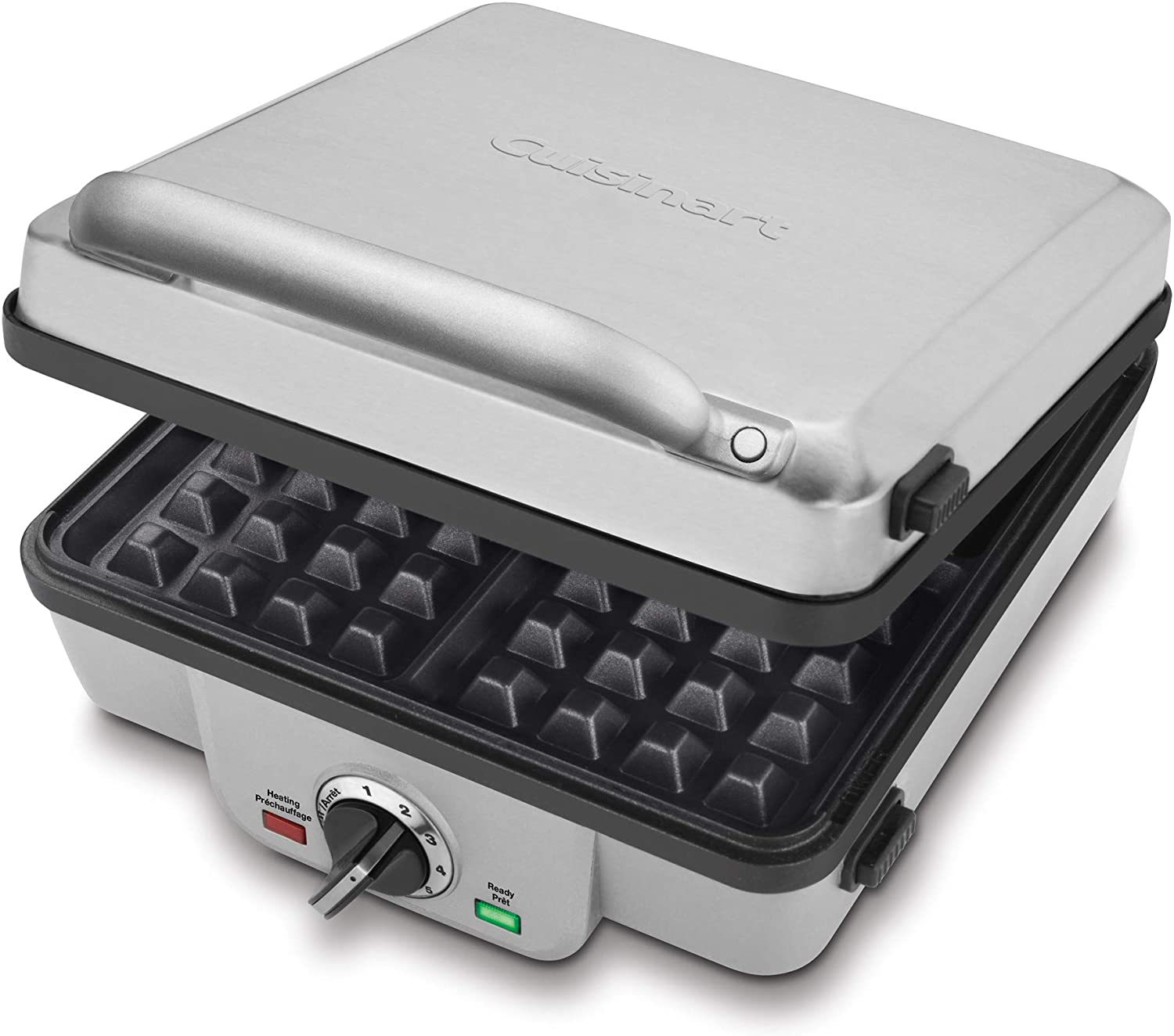 CUISINART Belgian Waffle Maker WAF-350C - Professional Pancake & Waffle Iron for Home Breakfast, Brunch & Family Gatherings