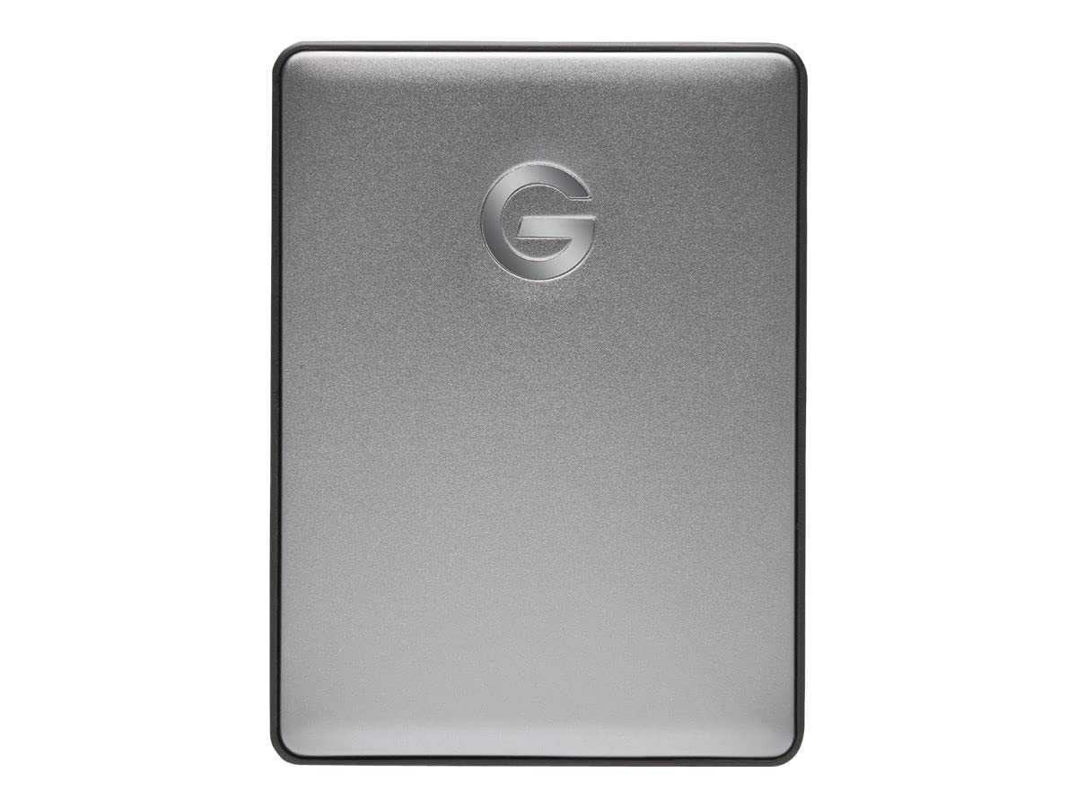 G-Technology 5TB Portable External Hard Drive USB-C (USB 3.1 Gen 1) - G-DRIVE Mobile HDD for Mac & PC, Space Gray (0G10477-1) - Perfect for Backup, Storage & On-The-Go Data Transfer