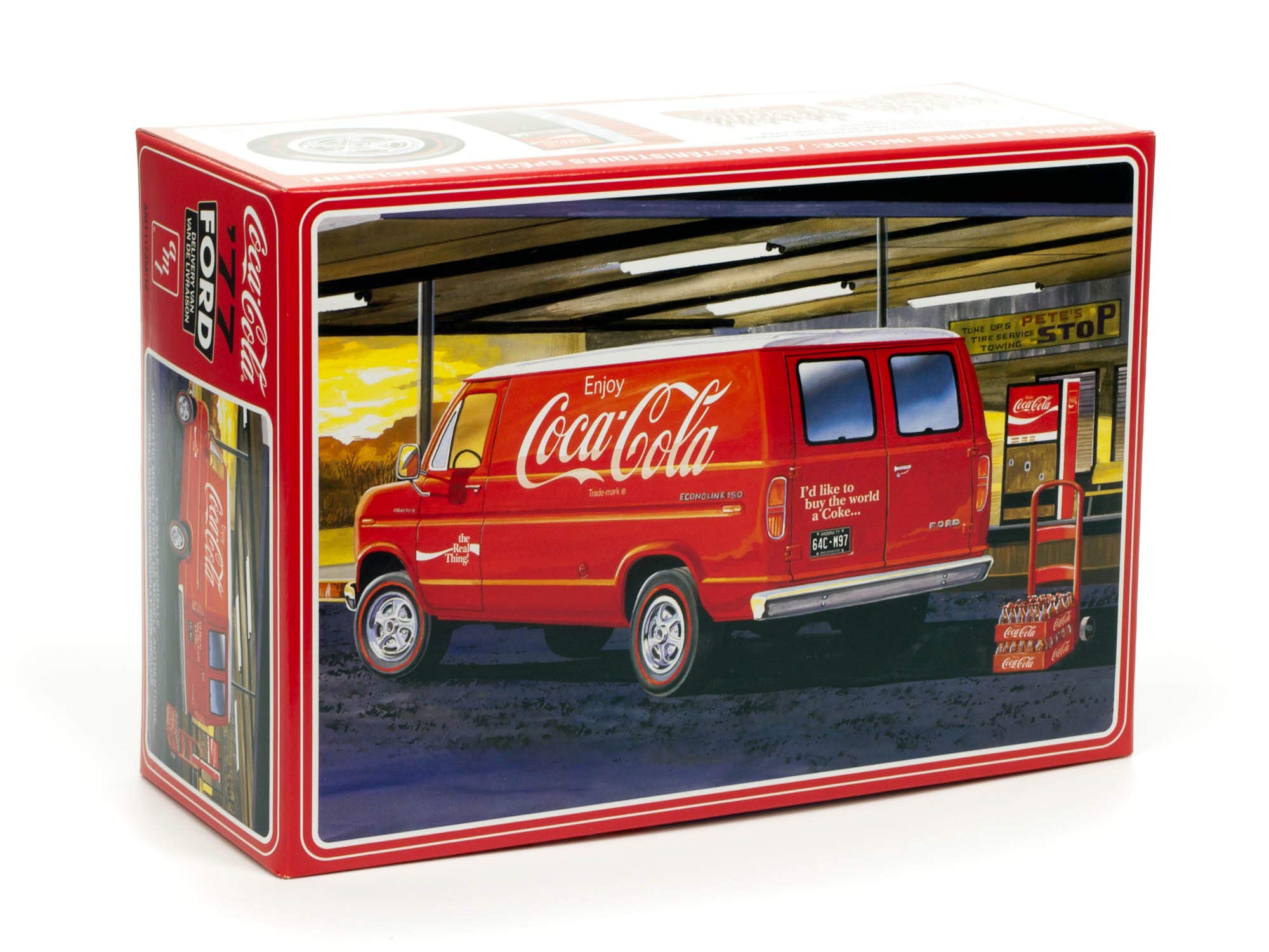 AMT #1173 1977 Coca-Cola Vending Machine Van 1:25 Scale Model Kit - Perfect for Collectors & Diecast Enthusiasts