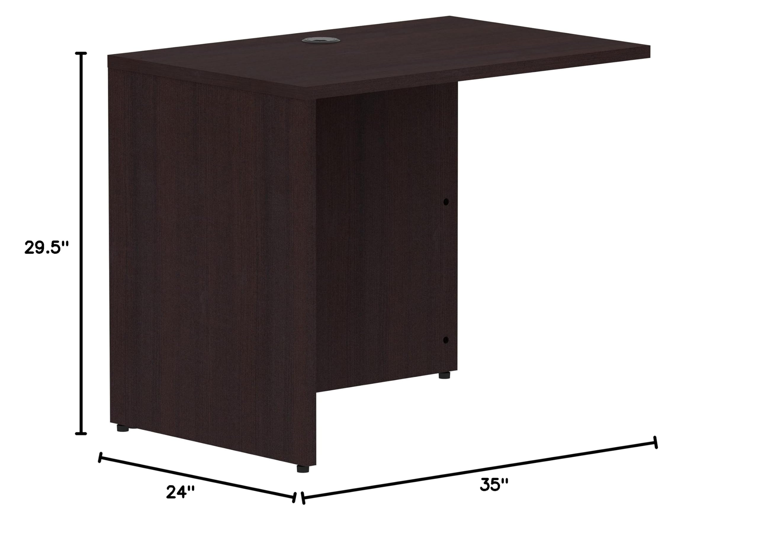 Lorell Espresso Laminate Desk - Home Office Workstation