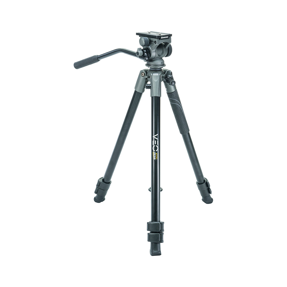 VEO 2 PRO 263AV Lightweight Aluminum Tripod with 2-Way Video Pan Head - Supports 11LBS/5KG for DSLR Cameras & Video Shooting - Perfect for Travel, Vlogging & Professional Photography