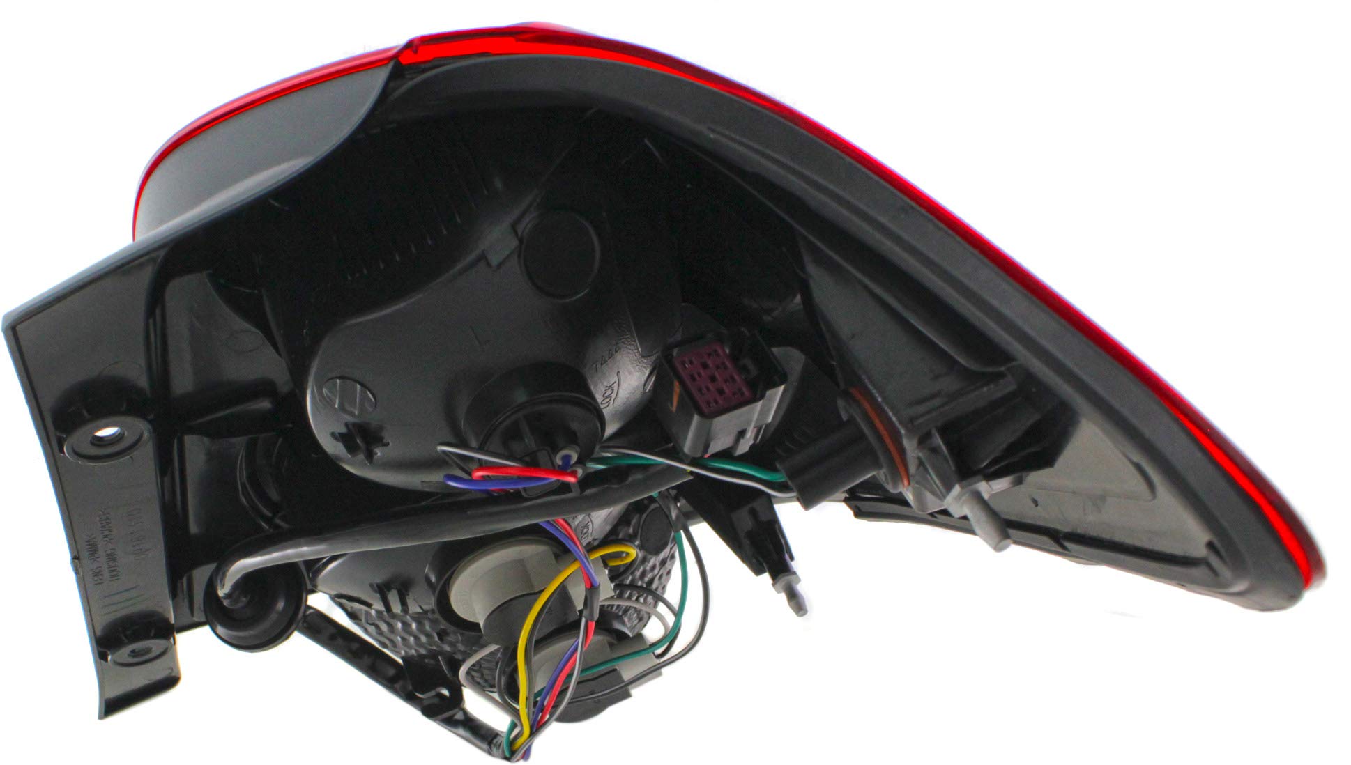 Evan-Fischer Tail Light Assembly Compatible with 2012-2016 Chevrolet Sonic Sedan - Left Driver Side Replacement - Enhances Safety & Style for Night Driving