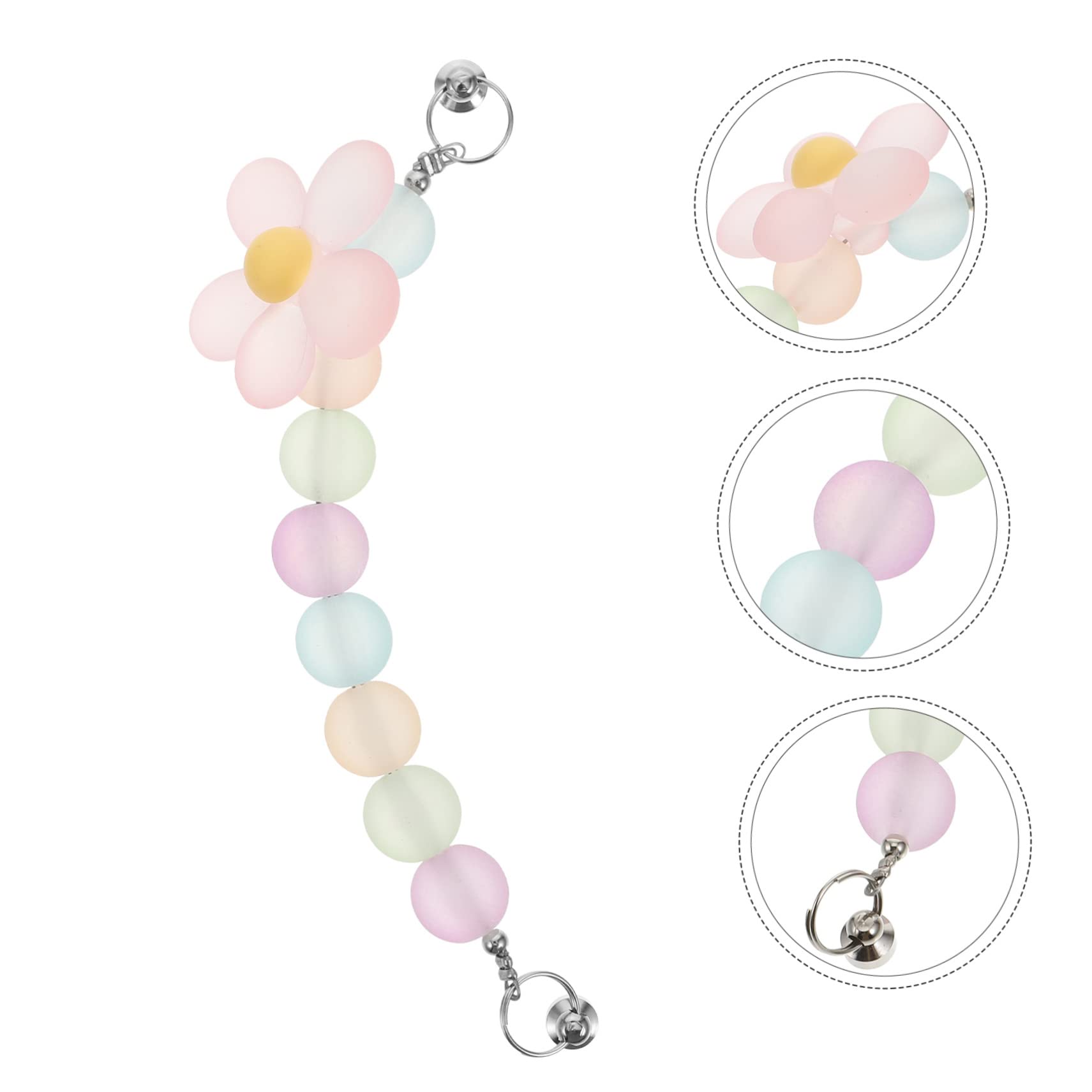 3 Pack Stylish Beaded Phone Lanyard - Adjustable Phone Strap for iPhone, Samsung & Smartphones - Perfect for Outdoor Activities, Concerts & Travel