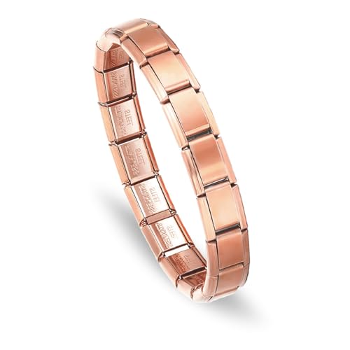 A4:rose gold italian charm bracelet