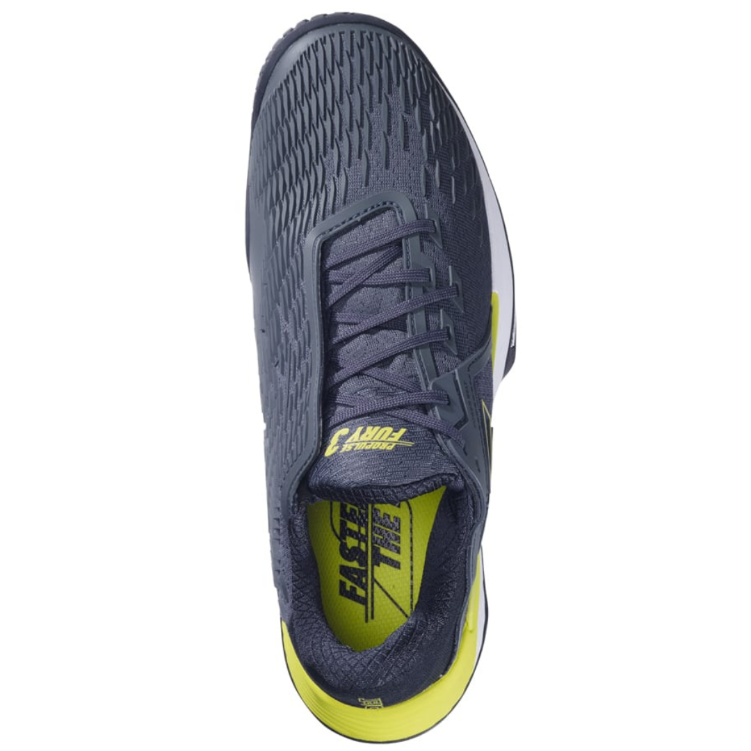Babolat Propulse Fury 3 All Court Men's Tennis Shoes - Grey/Aero | Lightweight & Durable for Competitive Play & Training