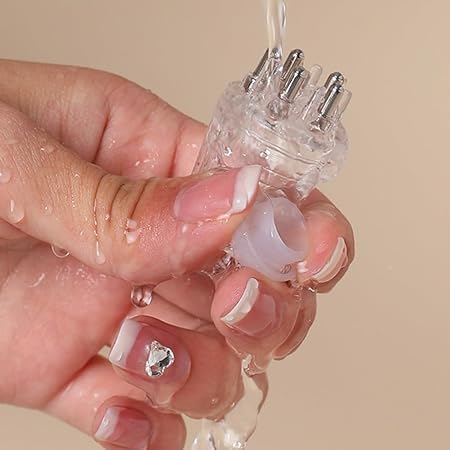ENCHANTMENT ARAA PAVA Hair Oil Applicator Bottle with Scalp Massager Comb - Hair Growth Treatment & Nourishing Oil Dispenser for Healthy Hair - Perfect for Home Hair Care & Salon Use