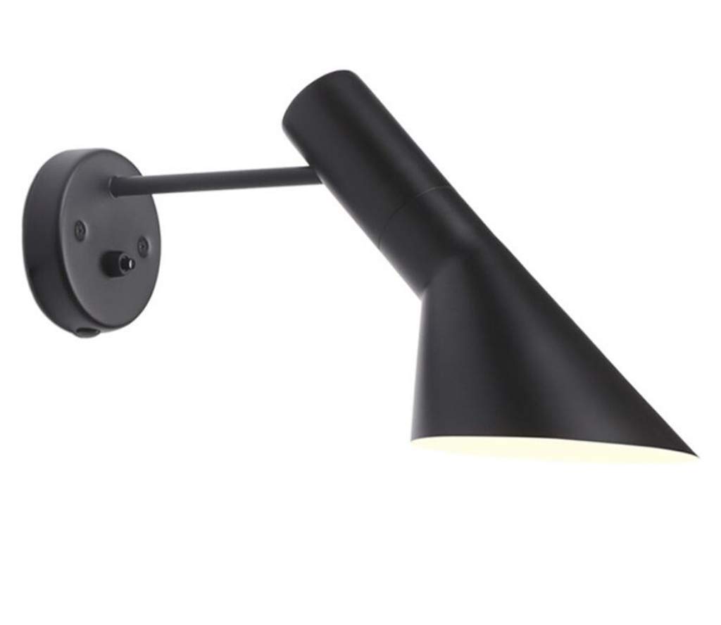 Modern Black Adjustable Wall Sconce - Minimalist Nordic 1-Light Wall Lamp with Angle Head for Living Room, Bedroom, Corridor, Porch | Indoor & Outdoor Wall Mounted Lighting Fixture for Home, Bar, Restaurant Decor