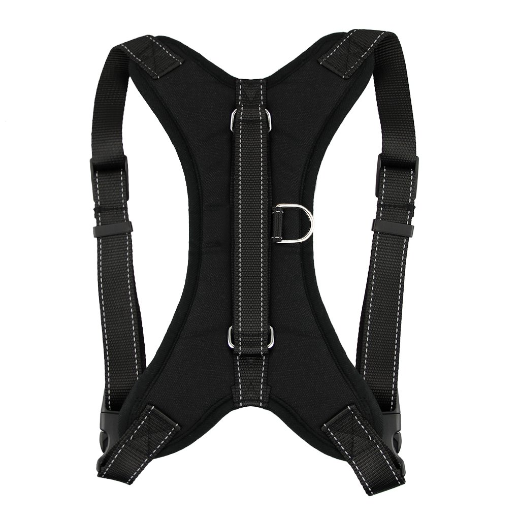 **Heavy Duty Adjustable Reflective No-Pull Dog Harness & Leash Set for Small, Medium, Large Dogs - Padded Chest Vest with Handle for Training, Walking, Hiking, and Outdoor Adventures**