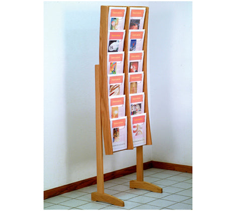 12-Pocket Modern Floor Display Stand - Perfect for Retail Stores, Trade Shows, and Boutique Merchandising