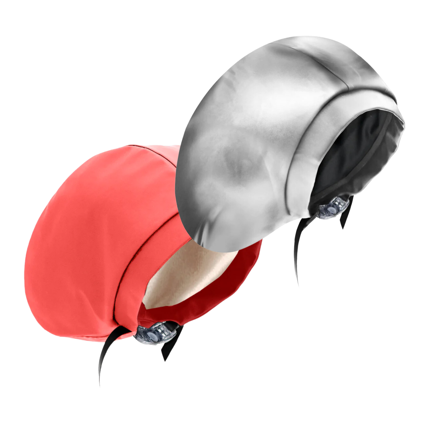 Hairbrella Satin Lined Waterproof Swim Cap - Adjustable Silicone Swimming Cap for Women & Men (2 Pack) - Perfect for Pool, Beach & Water Aerobics
