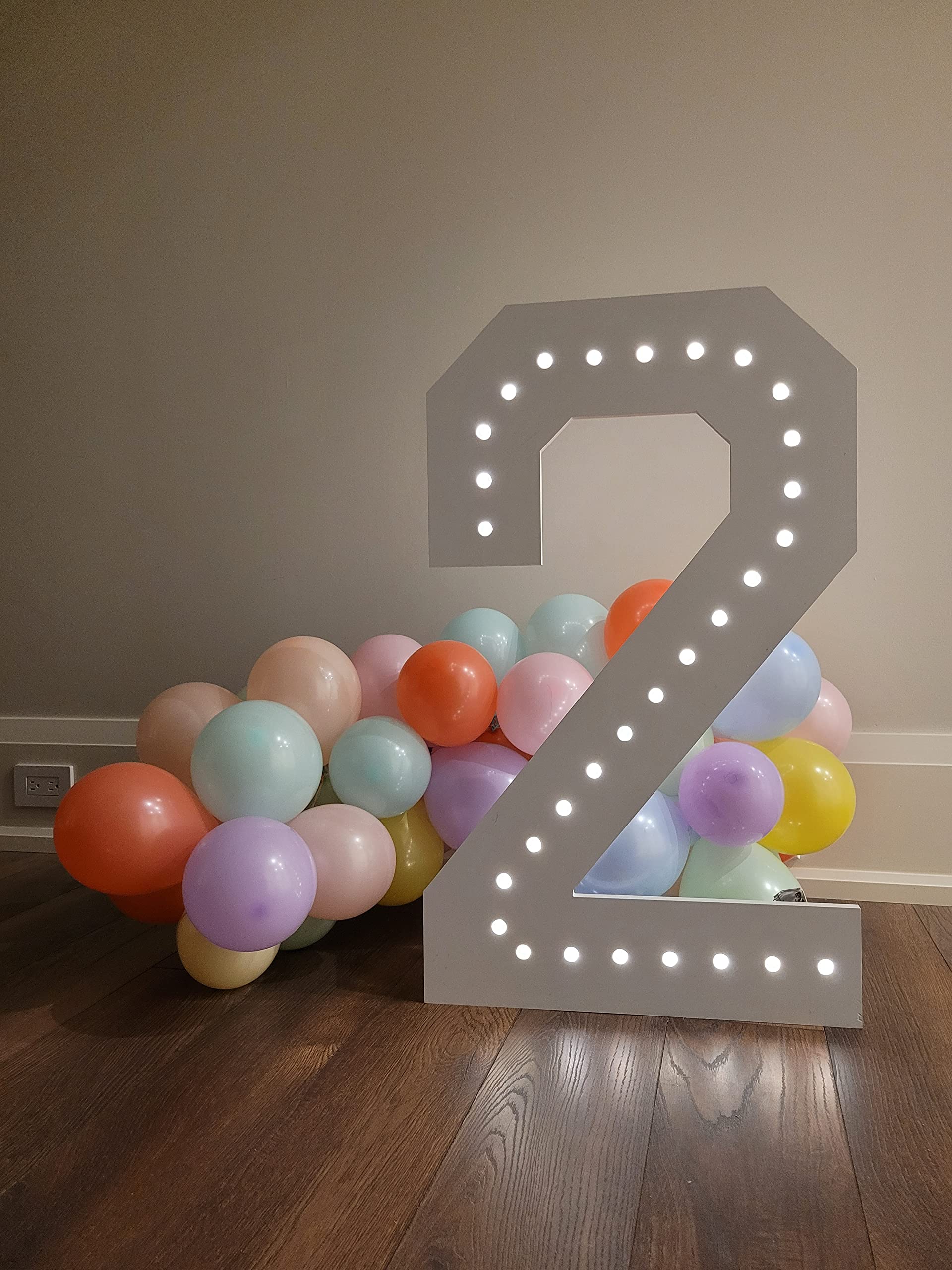 Battery Powered Marquee Letters - Light Up Alphabet & Numbers with LED Lights for Home Decor, Wedding, Party, and Events (Letter A)