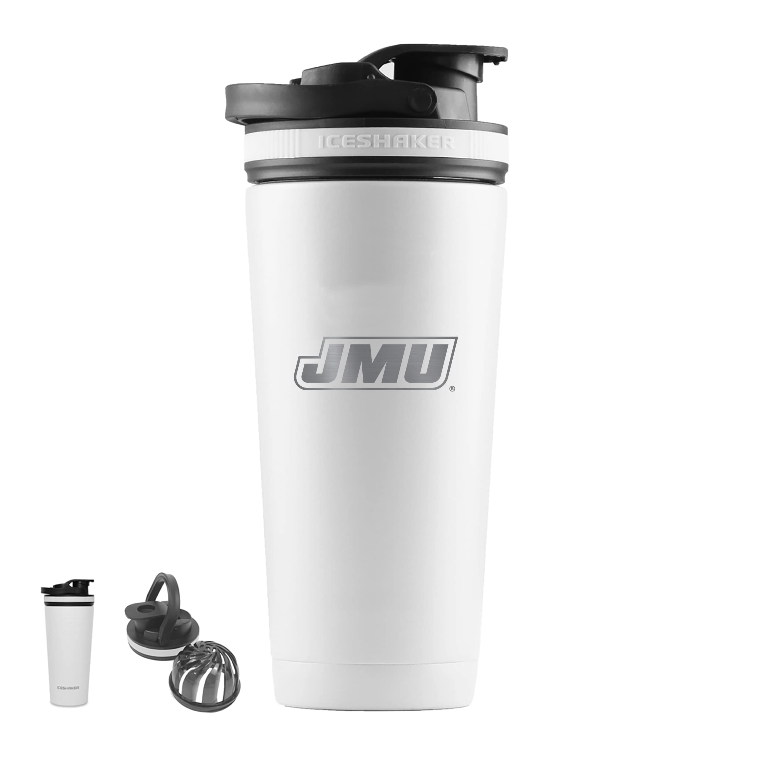 NCAA 26oz White Tumbler with Etched Logo - Perfect for Game Day & Gym