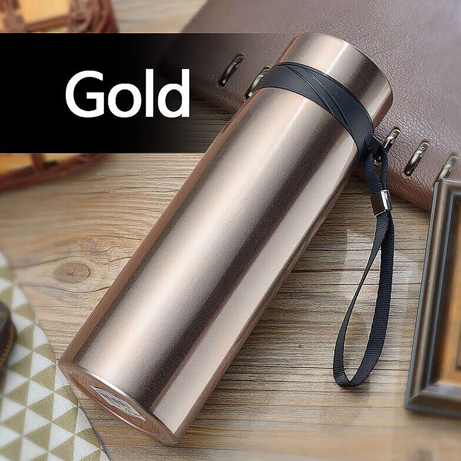 21 Oz Smart Coffee Thermos with LED Temperature Display - Double Wall Vacuum Insulated Tea Infuser & Sports Water Bottle - Keeps Drinks Hot/Cold for 24 Hours - Perfect for Office, Gym, Hiking & Outdoor Activities