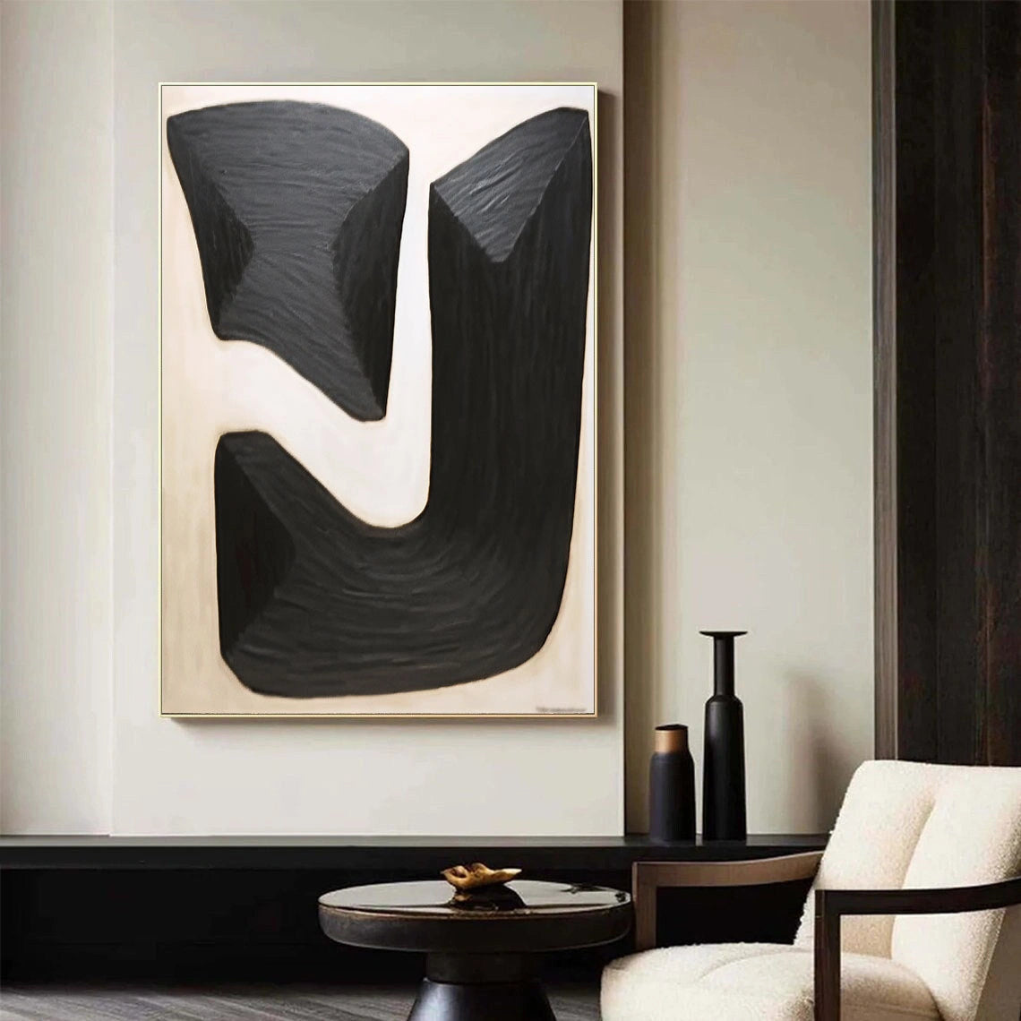 Abstract Tranquility Art Painting #WS104 - Modern Wall Decor for Living Room, Bedroom & Office - Calming Canvas Artwork for Home & Workspace