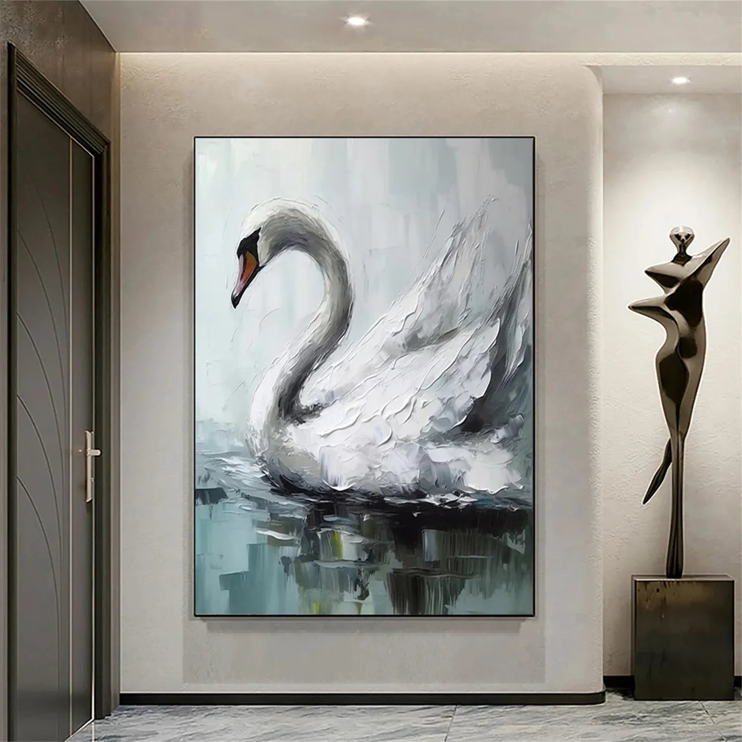 Animal Art Painting #AP078 - Handmade Canvas Wall Decor for Living Room, Bedroom & Office | Wildlife & Nature Inspired Artwork