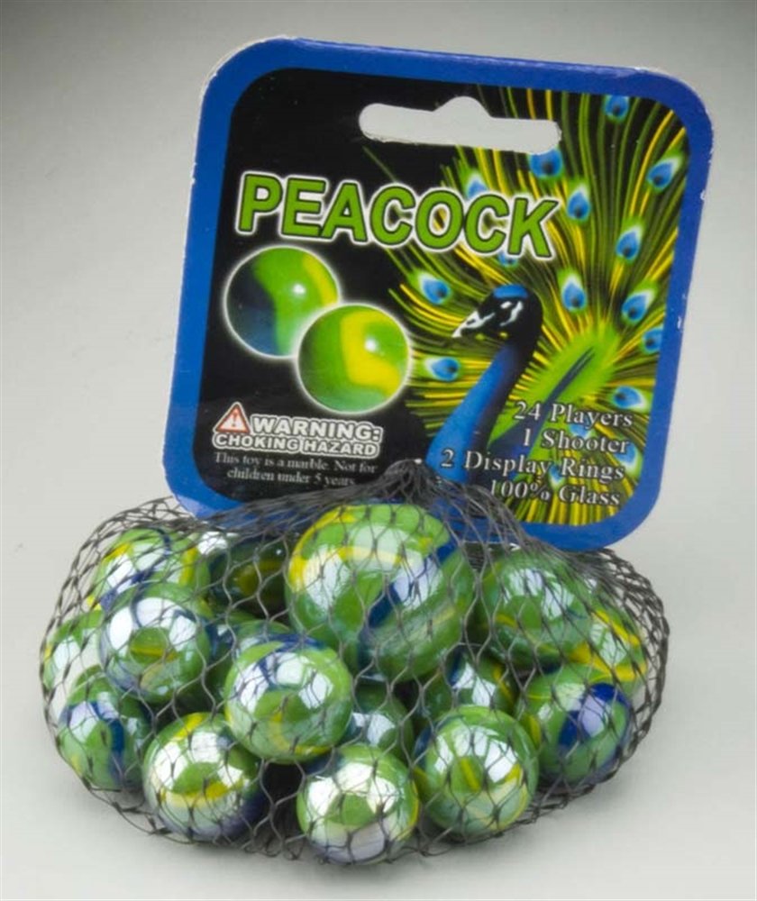 Peacock Marbles - Stunning Handmade Glass Marbles for Home Decor, Gifts & Collectibles | Perfect for Vase Fillers, Table Centerpieces & DIY Crafts