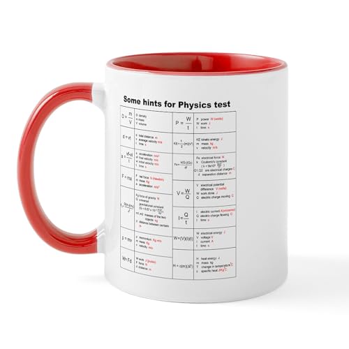 White/Red Inside - Physics Equations Mug Mugs
