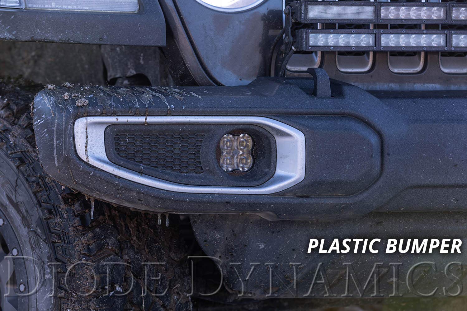 Diode Dynamics SS3 LED Fog Light Kit - Compatible with 2020-2024 Jeep Gladiator, Yellow SAE Fog Lights for Off-Road & Night Driving - High-Performance LED Fog Lights for Enhanced Visibility in All Weather Conditions