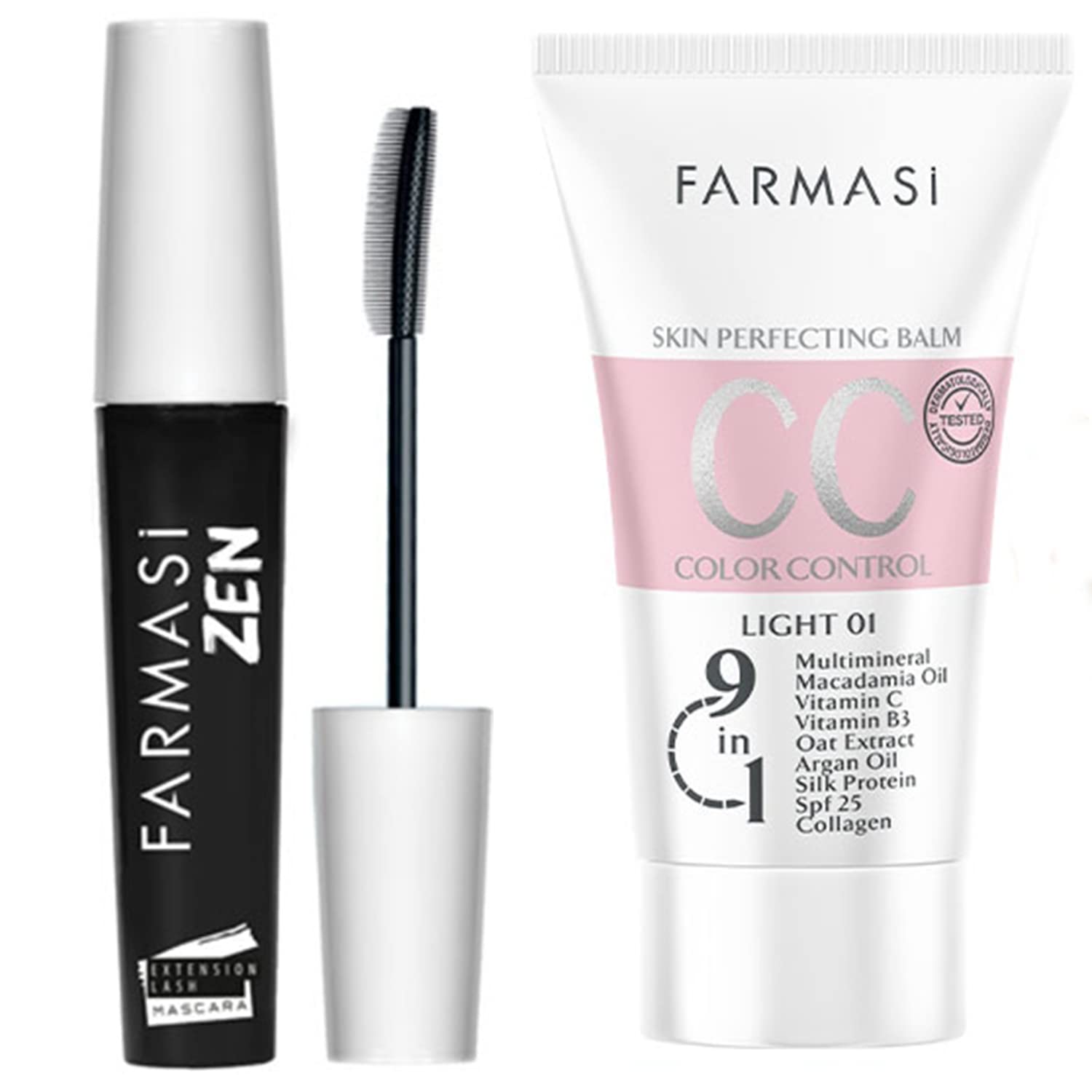 FARMASi Makeup CC Cream 1.7 Fl Oz - Light Shade, Pure & Natural Formula for Flawless Finish | Medium to Full Coverage, Long-Lasting Wear for All Skin Types | Perfect for Daily Use, Work & Special Occasions