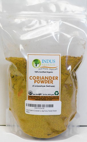 Organic Coriander Powder - 1 Lb Bag | Premium Grade, High Purity, Freshly Packed | Perfect for Cooking, Baking & Seasoning Dishes