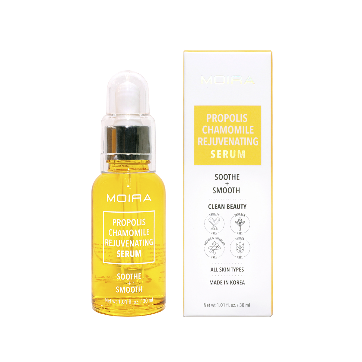 Propolis Chamomile Anti-Aging Face Serum for Glowing Skin - Hydrating & Soothing Night Treatment for Dry & Sensitive Skin