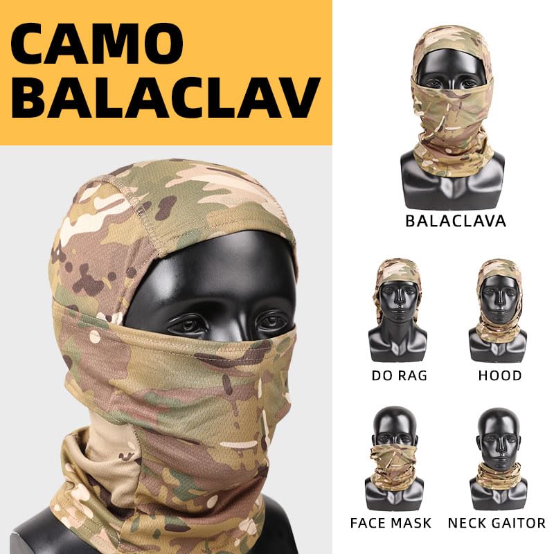 Tactical Helmet with Headset - Adjustable Military Helmet with Helmet Cover & Face Mask for Airsoft, Cosplay & Outdoor Activities | Perfect for Airsoft Games, Military Reenactments & Tactical Training
