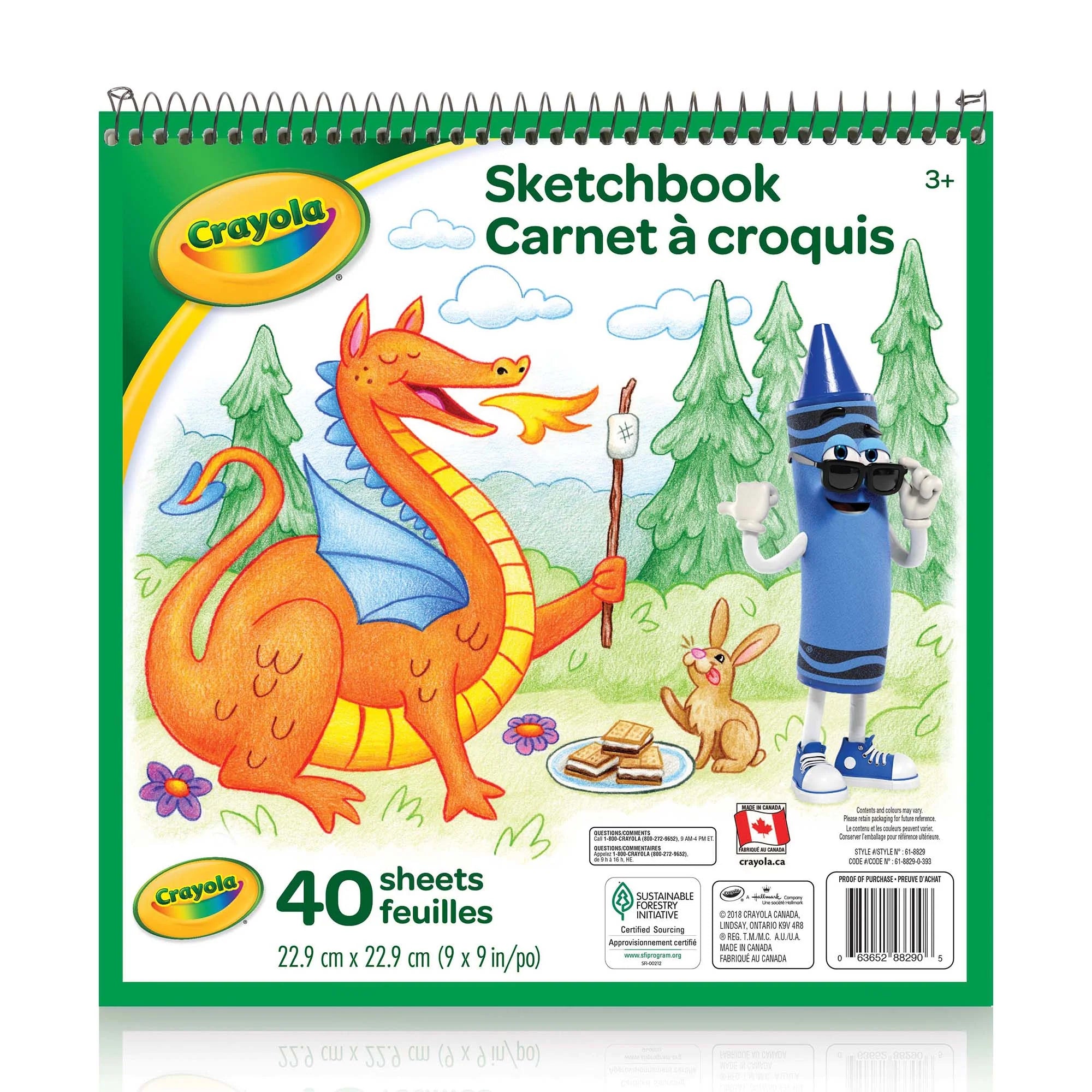 Crayola Sketchbook 40 Pages - Premium Drawing Pad for Kids & Artists - Ideal for Sketching, Coloring & Art Projects at Home or School