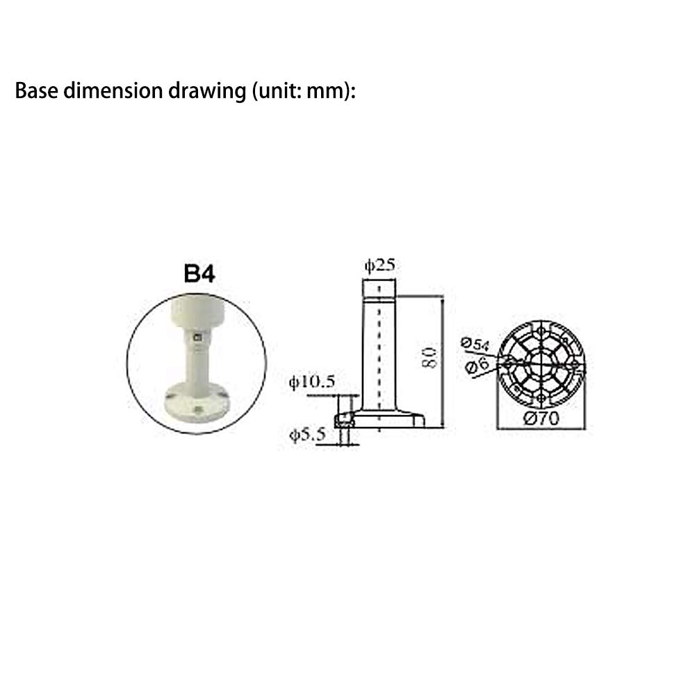 ATO Stack Light - 4 Layer LED Warning Light with Buzzer Alarm, 24V DC Industrial Signal Tower for Operator Stations, Machine Monitoring & Call Lights | Perfect for Factory Automation, Production Lines & Equipment Status Alerts