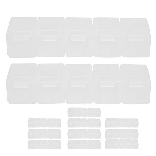 5-Grid Clear Storage Box for Small Parts & Craft Beads - Home Organization