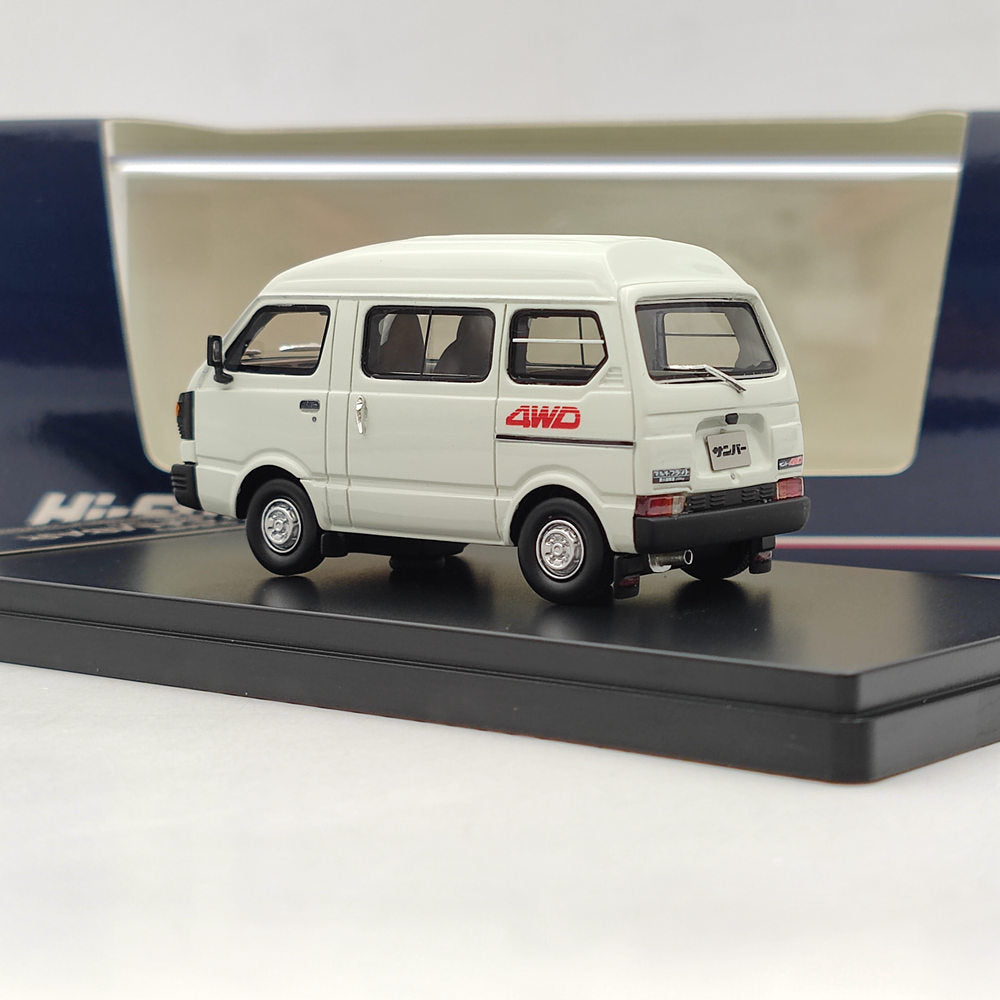 1/43 Scale Subaru SAMBAR 4WD 1980 White Resin Model Car - Collectible Miniature Vehicle Toy for Adults, Perfect for Display, Gifts & Japanese Car Enthusiasts | Ideal for Home Decor, Office Display & Model Car Collections