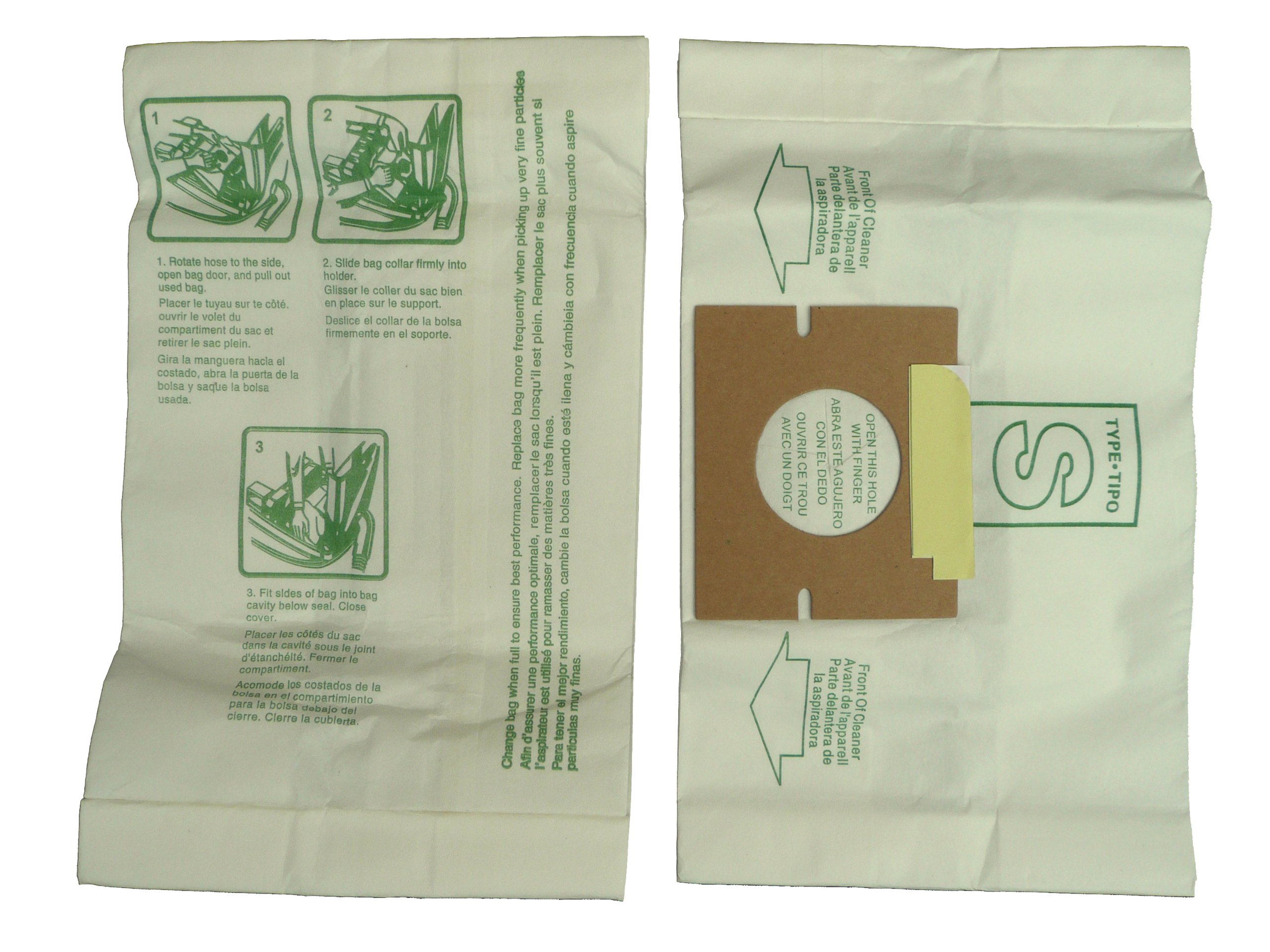EnviroCare Replacement Vacuum Cleaner Dust Bags - 3 Pack Micro Filtration Bags Compatible with Hoover Windtunnel Type S, Futura, Spectrum & Power Max Canister Vacuums | Perfect for Pet Hair, Allergies & Deep Cleaning