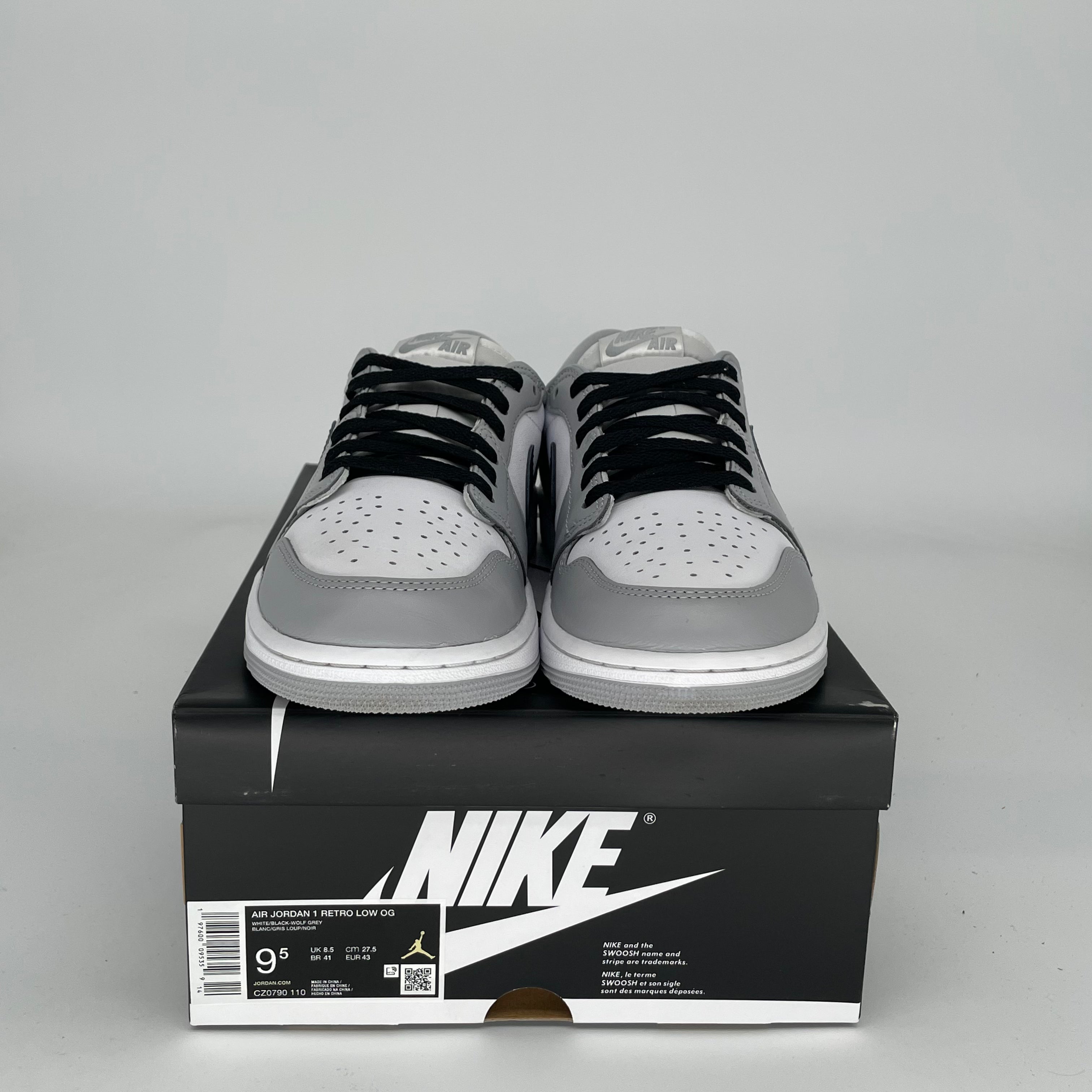 AIR JORDAN 1 LOW BARONS Men's Sneakers - Size 9.5 (CZ0790-110) - Retro Basketball Shoes for Casual Wear & Street Style