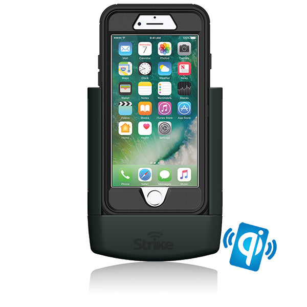 Wireless Car Charger for iPhone 8 & SE (2nd Gen) - Compatible with OtterBox Defender Case | Fast Charging Phone Mount for Safe Driving & Hands-Free Use
