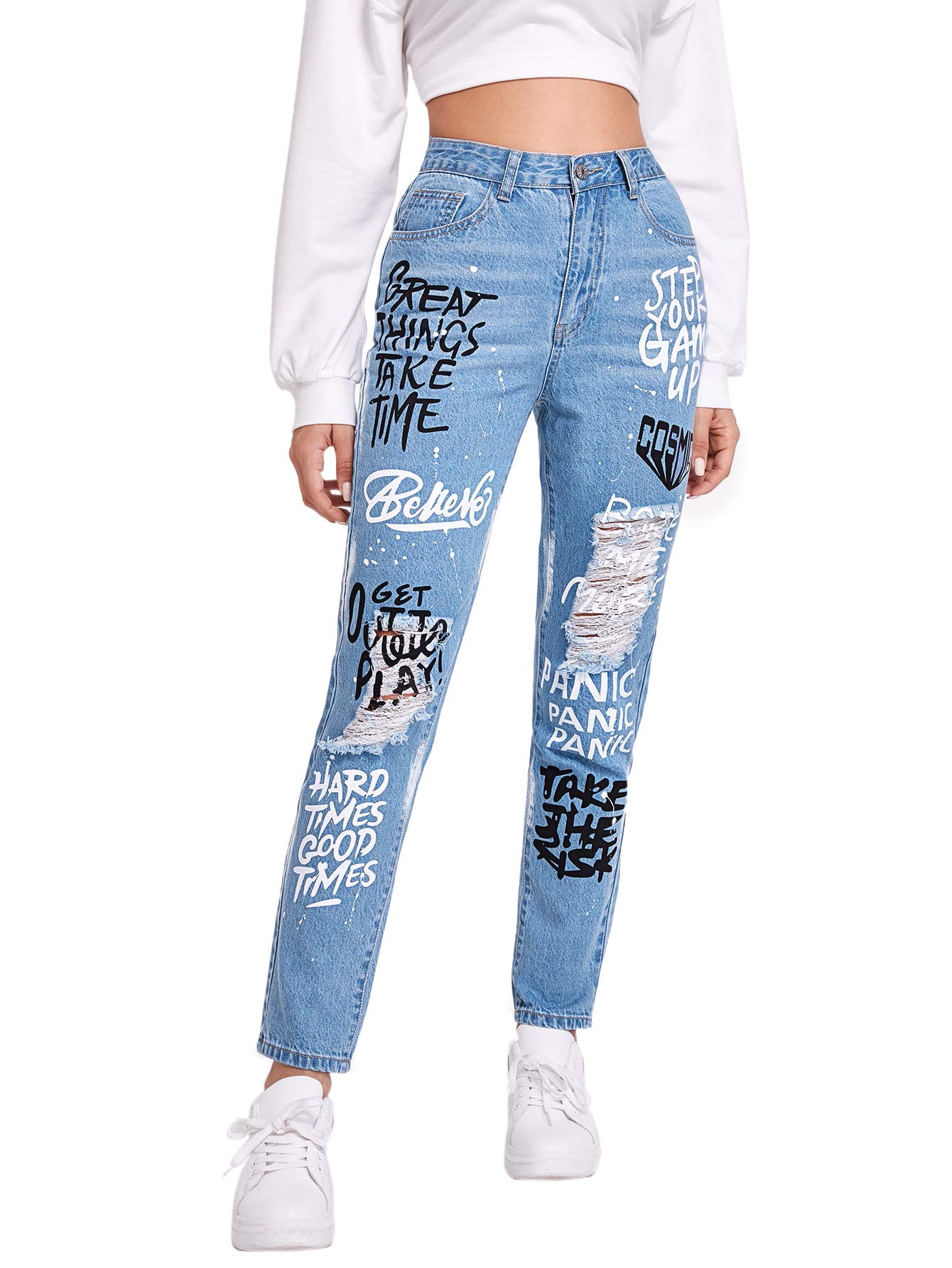 MakeMeChic Women's Skinny Jeans - High Waist Stretch Denim Pants for Casual & Work Outfits | Perfect for Everyday Wear, Office, and Date Nights