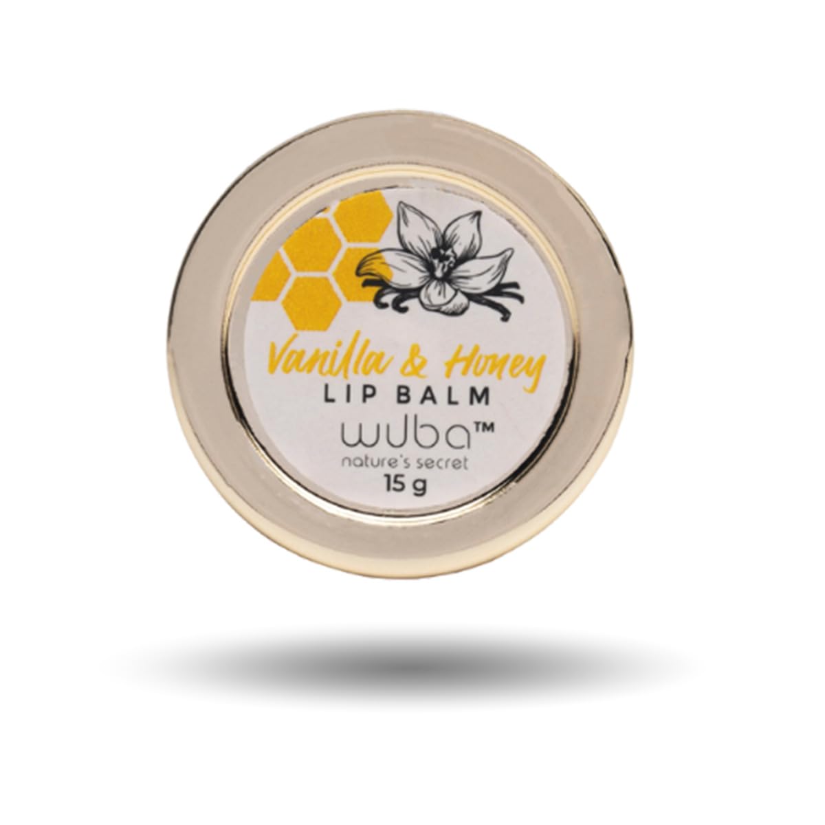 Natures Secret Honey & Vanilla Lip Balm with Essential Oils, Vitamin E, Coconut & Castor Oil - Moisturizing Treatment for Dry, Damaged & Chapped Lips - 15g - Perfect for Winter Care & Daily Hydration