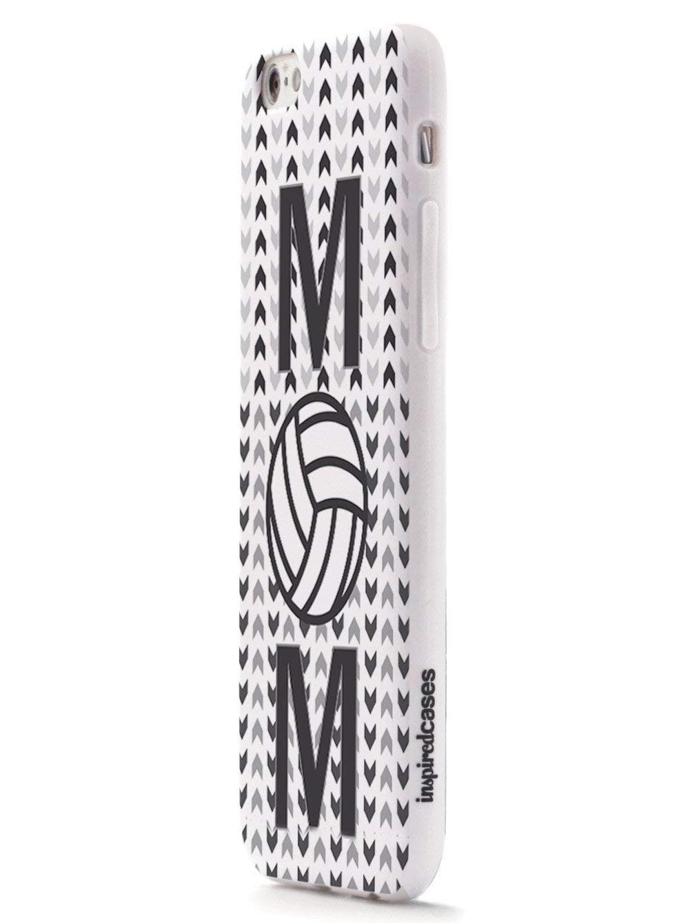 Inspired Cases - Shockproof iPhone 8 Case with 3D Textured Design | Volleyball Mom Chevron Pattern | Protective Cover for Apple iPhone 8 | Perfect for Sports Moms, Active Lifestyles & Everyday Use
