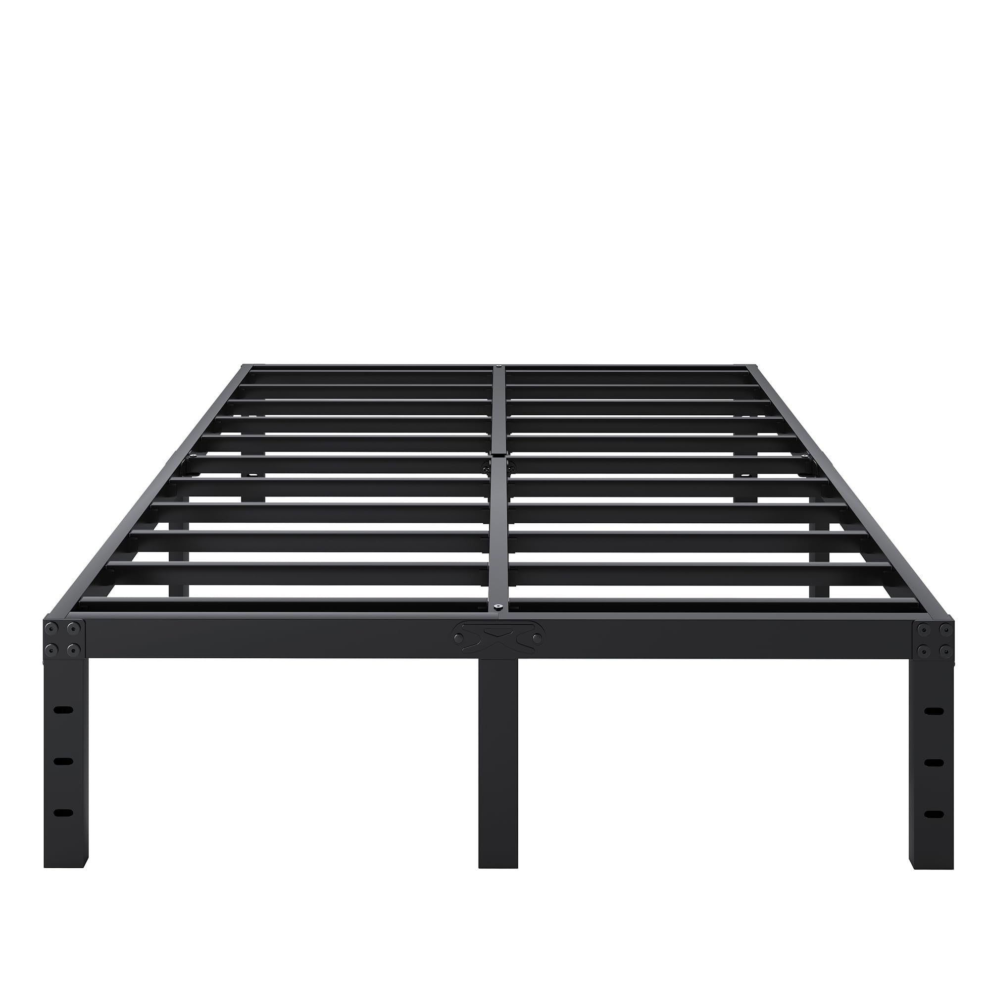 14 Inch Heavy Duty Metal Queen Size Bed Frame - No Box Spring Needed, Sturdy Mattress Foundation with Storage Space, Quiet & Easy Assembly - Perfect for Master Bedrooms, Guest Rooms & Small Apartments
