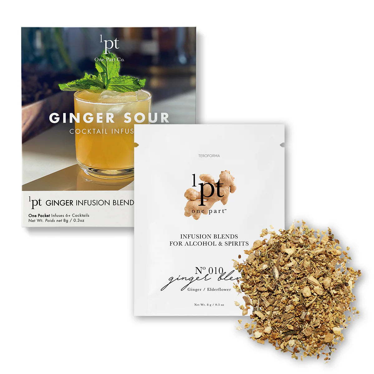 1 PT Cocktail Infusions - Premium Ginger Sour Mix for Craft Cocktails | Perfect for Moscow Mule, Whiskey Sour & Home Bar Mixology