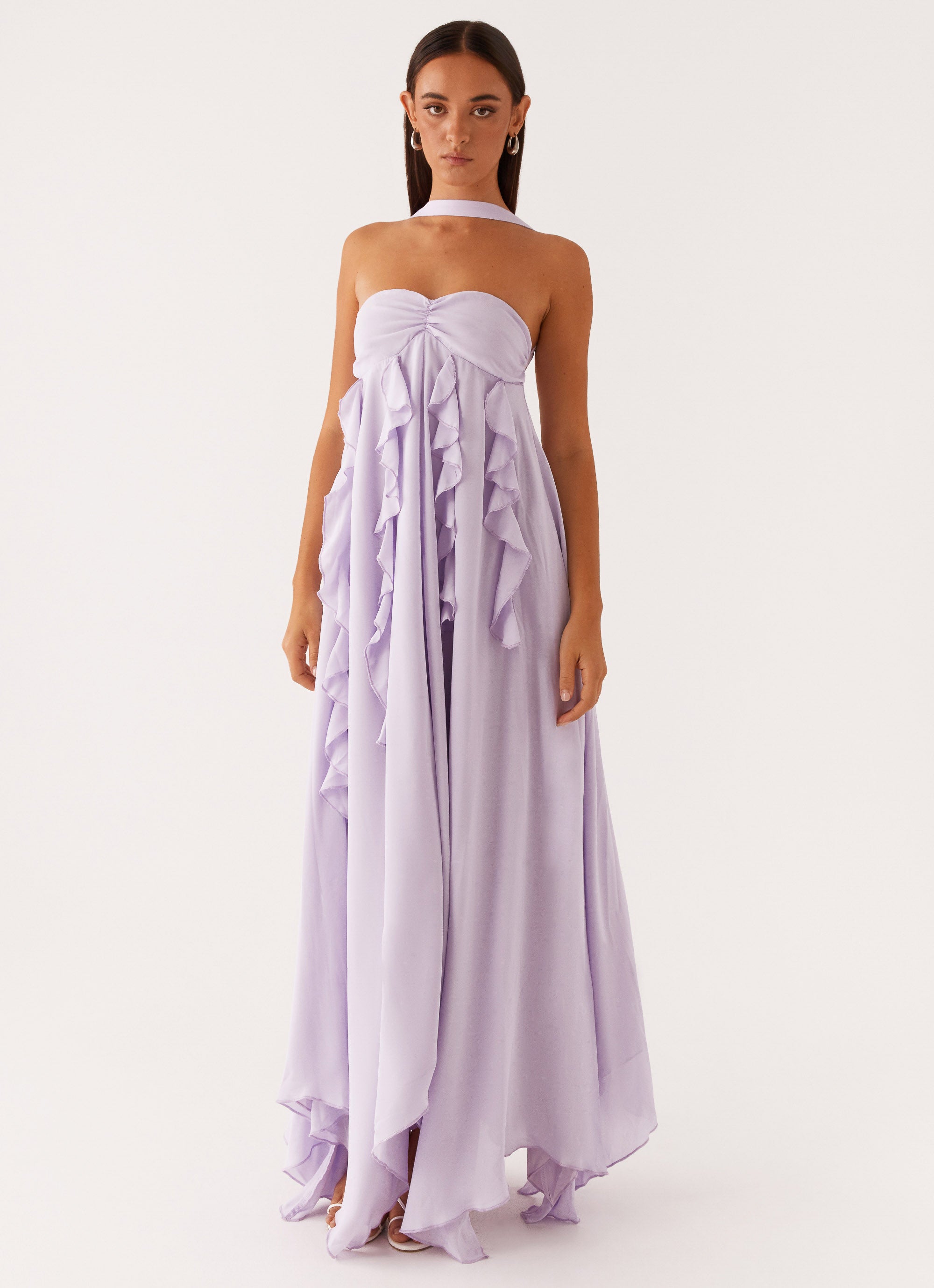 Florence Maxi Dress in Lilac - Elegant Long Flowy Summer Dress for Women | Perfect for Beach Vacations, Weddings & Date Nights