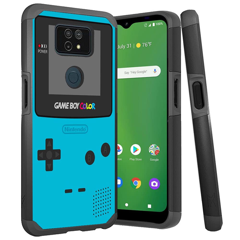 Rugged Shockproof Case for Cricket Ovation 2 & AT&T Maestro Max (2021) - Dual Layer Hybrid Protective Cover with Impact Resistance - Perfect for Gaming & Outdoor Activities